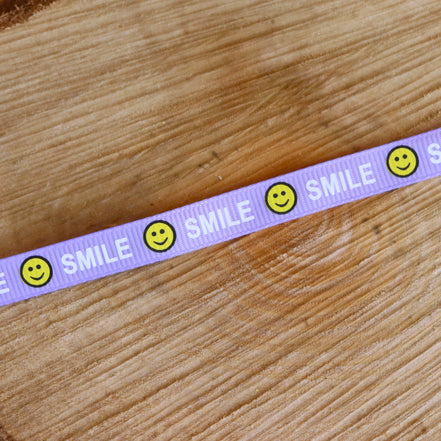 Smiley ribbon - purple