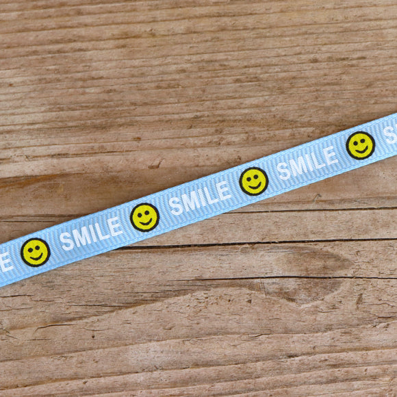 Smiley lint - blauw