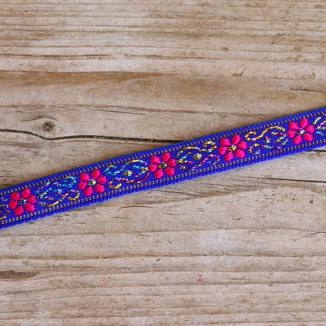 Flower ribbon - blue