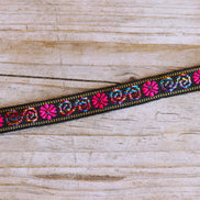 Flower ribbon - black