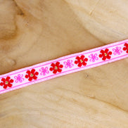 Flower ribbon - pink and red