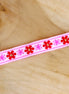 Flower ribbon - pink and red