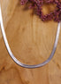 Stainless steel ketting zilver - plat
