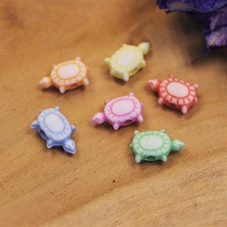 Acryl schildpadjes -10 stuks