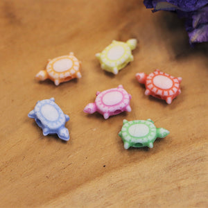 Acryl schildpadjes -10 stuks