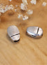Oval magnetic closure DQ silver