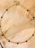 Gouden kralenketting - lavasteen