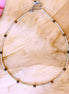 Zilveren kralenketting - tijgeroog
