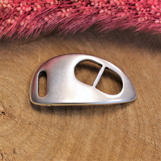 Schnallenverschluss DQ silber