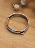 Ring with 1 eye DQ silver