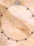 Zilveren kralenketting - lavasteen