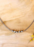 Stainless steel ketting zilver - jaspis
