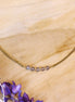 Stainless steel ketting goud - labradoriet