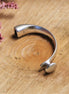 Half bracelet with hole of 8mm DQ silver