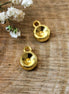 DQ GOLD Swarovski pendant point stone flat bottom