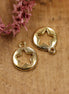 Charm DQ GOLD punched out star small
