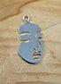 Vergulde bedel pretty face zilver
