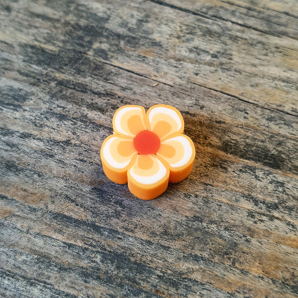Polymeer bloem oranje