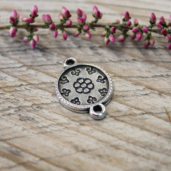 Spacer DQ Silber Boho Motiv 1
