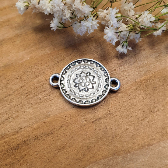 Spacer DQ Silber Boho Motiv 3