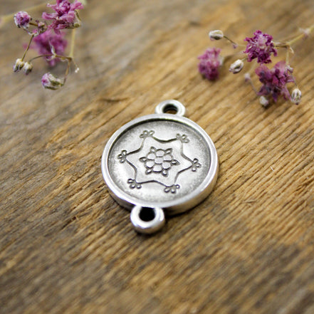 Spacer DQ silver boho motif 4