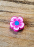 Polymer flower fuchsia