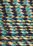 Trendy gevlochten koord 1 meter - Gold dark blue