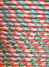 Trendy gevlochten koord 1 meter - Light pink turquoise