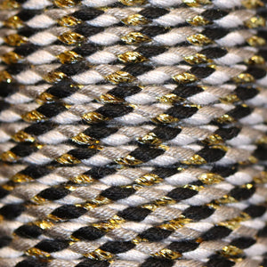 Trendy gevlochten koord 1 meter - Gold black