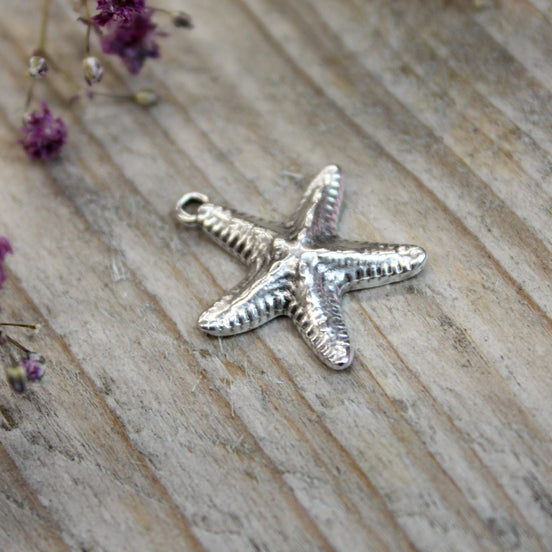 Bedel DQ zilver grote zeester