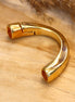 Half bracelet for regaliz leather DQ GOLD