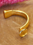Half bracelet for 12mm stone DQ GOLD