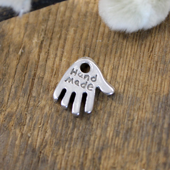 Charm DQ Silber Hand mit Handarbeit