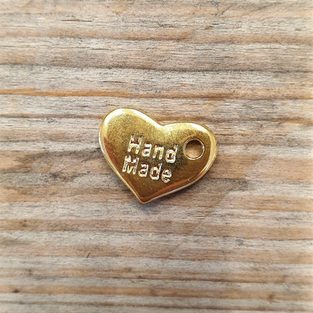 Bedel DQ GOUD handmade hart
