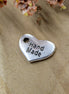 Bedel DQ zilver handmade hart