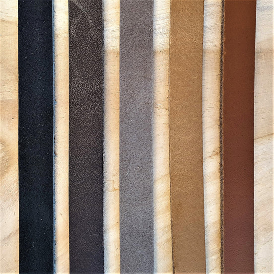 Plat leer 5 mm Naturel circa 50 cm