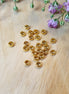 Crimp beads gold