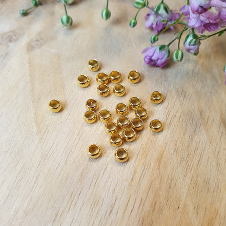 Crimp beads gold