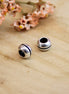 Perle DQ Silber massiv mit Linie