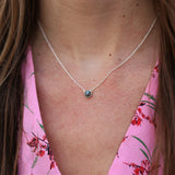 925 sterling zilveren ketting - labradoriet