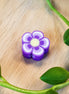 Polymer flower purple