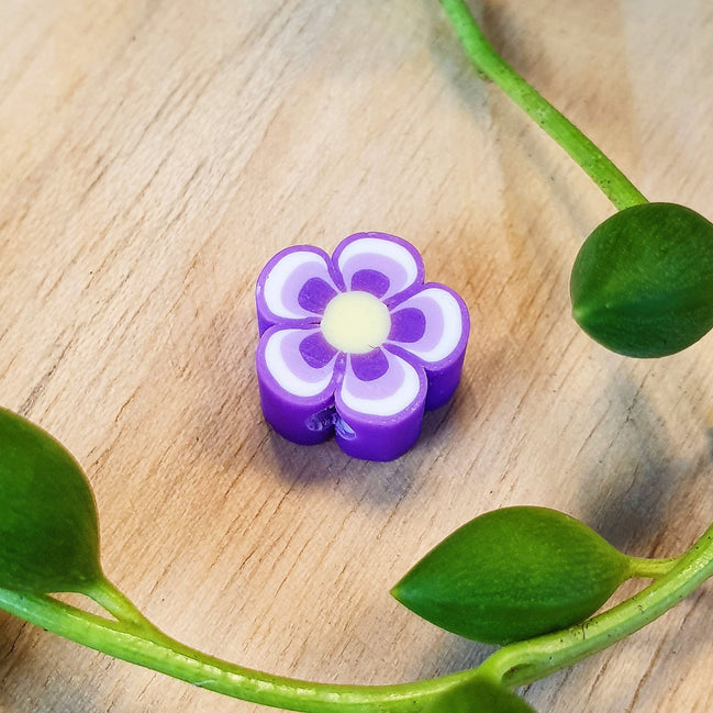 Polymer flower purple