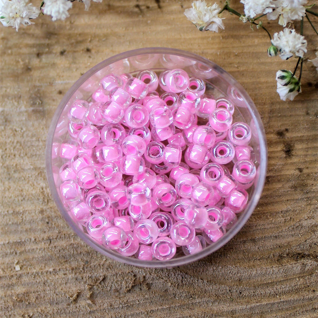 MR6-207 Pink lined crystal 10 grams