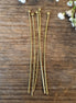 Head pin DQ metal GOLD 25 pieces