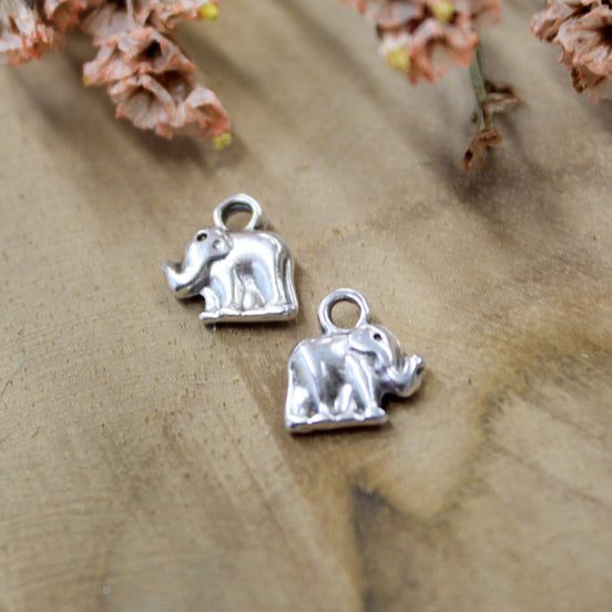 DQ Silber Elefant Anhänger