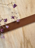 Flat leather 10 mm Cognac approximately 50 cm