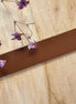 Plat leer 15 mm Cognac circa 50 cm