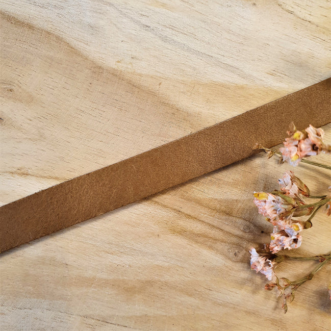 Plat leer 5 mm Naturel circa 50 cm