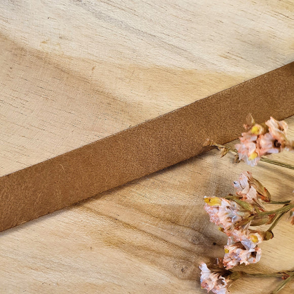 Plat leer 10 mm Naturel circa 50 cm
