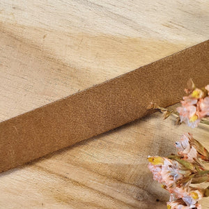 Plat leer 15 mm Naturel circa 50 cm